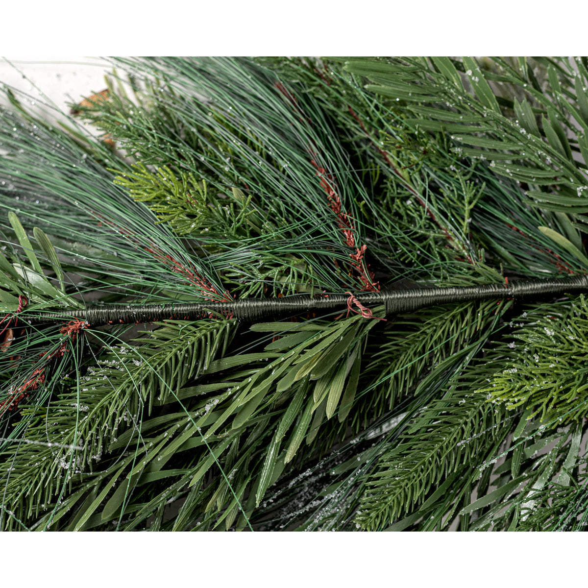32" Flocked Bryson Pine Teardrop