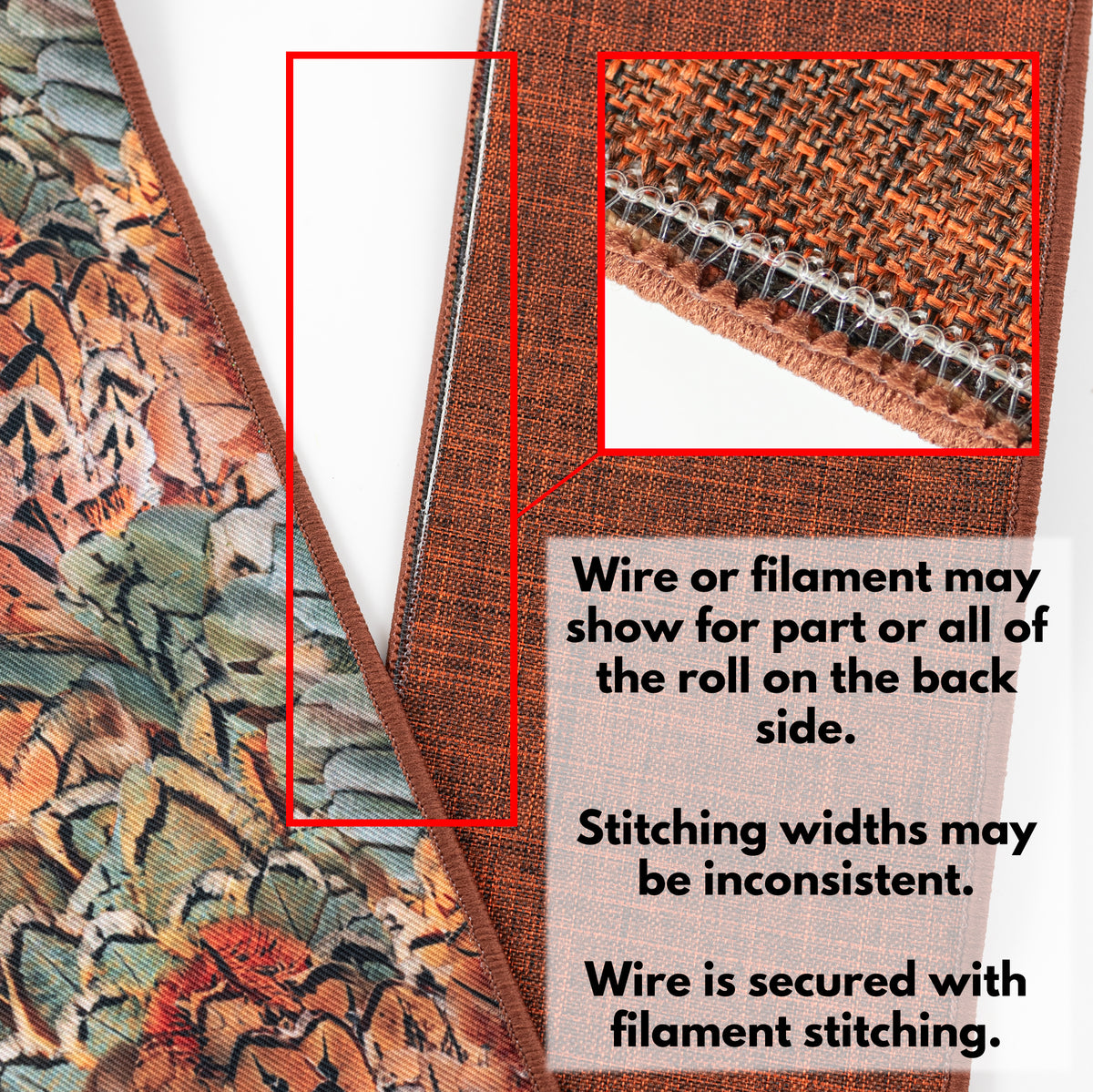7/8" Double Sided Fused Pheasant Feathers Ribbon (10 Yards)