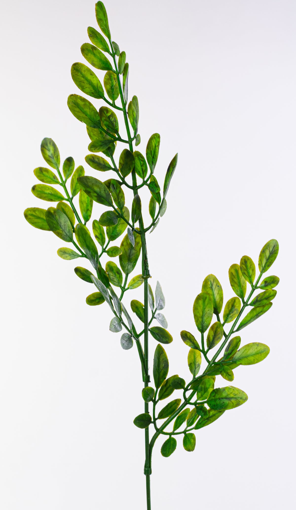 21" Plastic Locust Leaf Bush: Green (8 Stem)