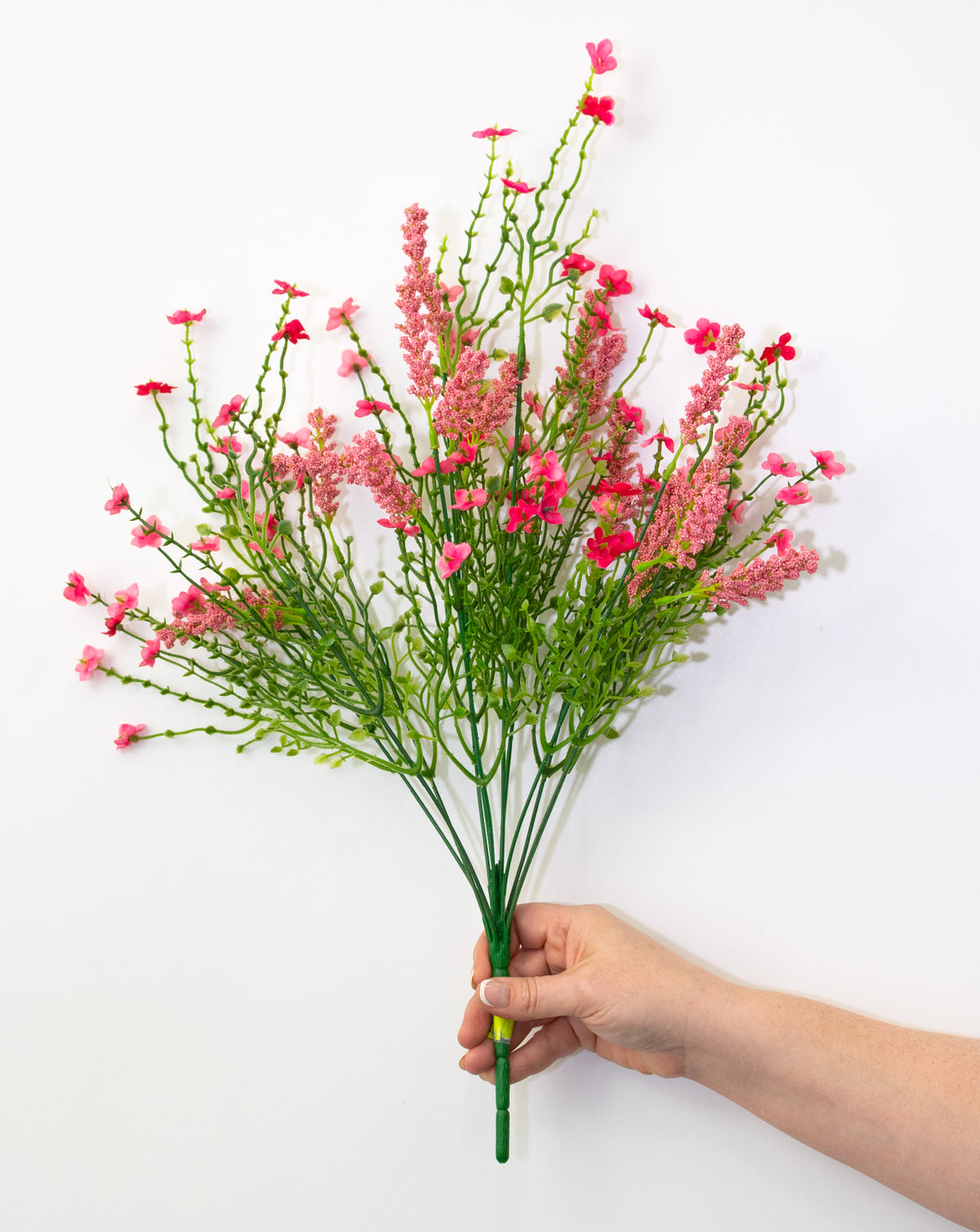 18" Baby's Breath & Lavender Filler Bush: Pink