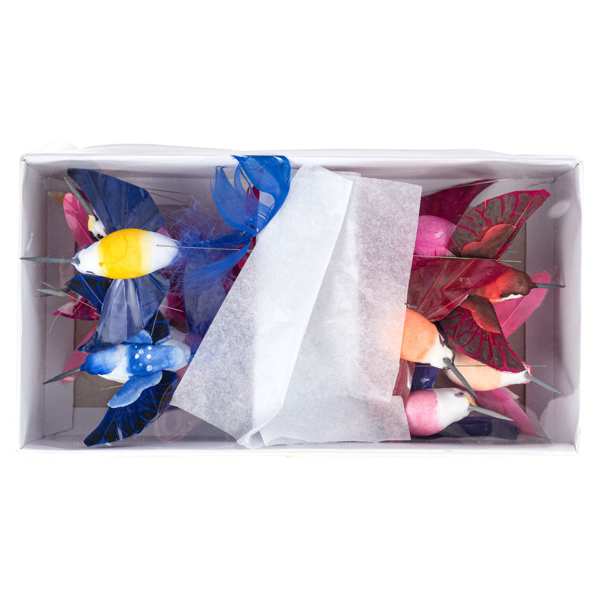 4" Hummingbird Wired Ornaments (Set of 12)