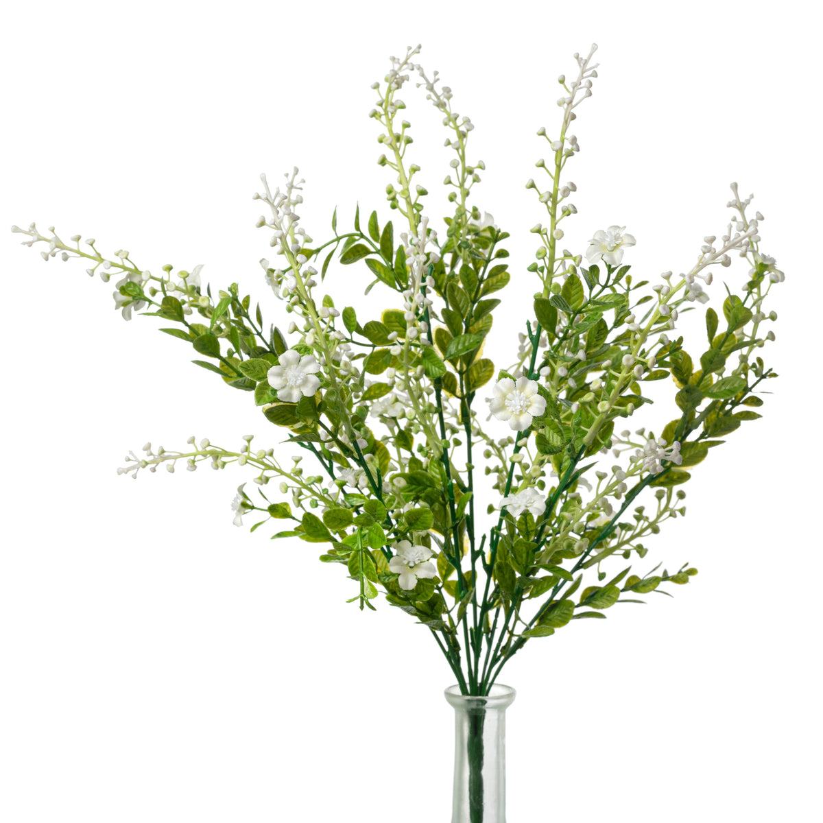 19" Wildflowers & Seeds Bush: Cream (9 Stem)
