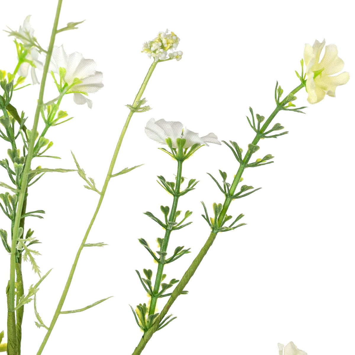 21" Fabric Wildflower Filler Spray: White