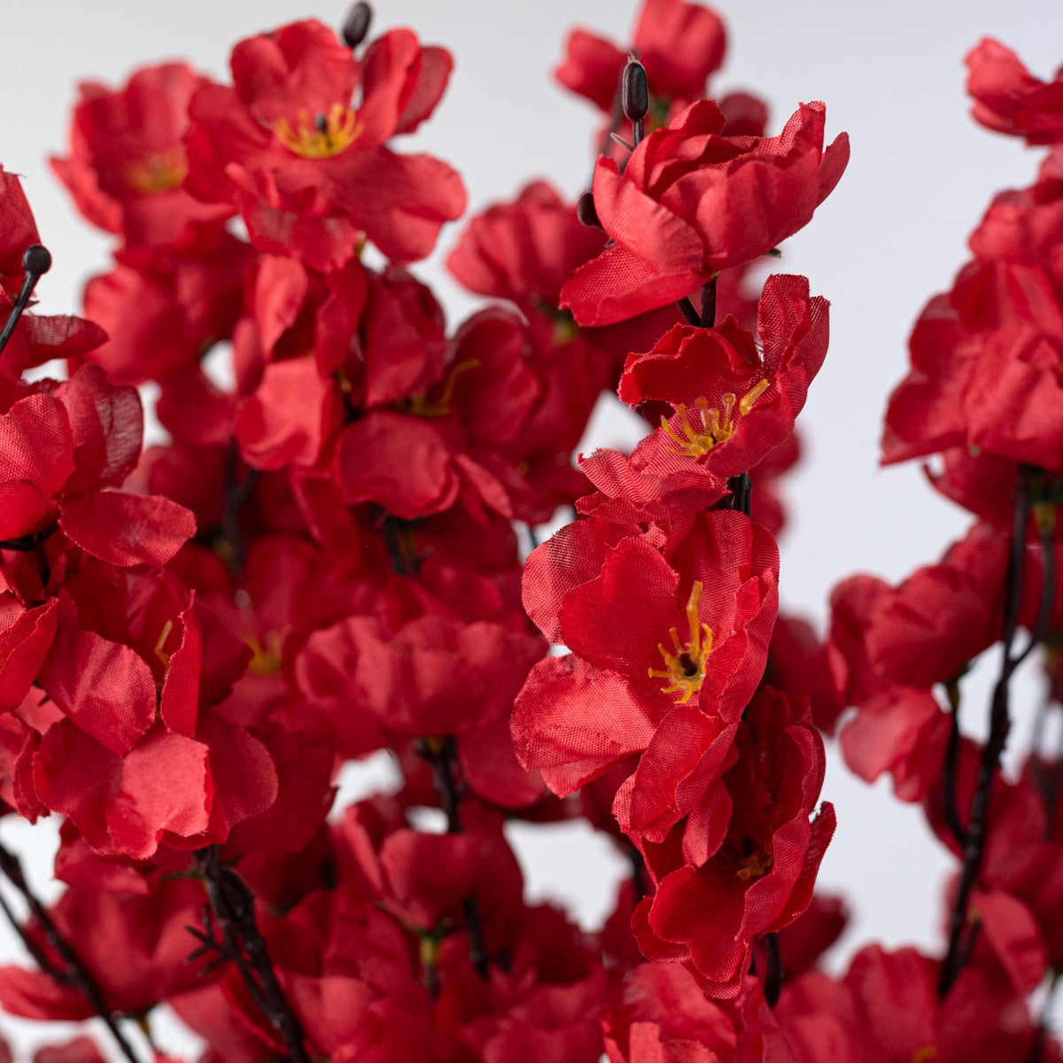 25" Cherry Blossom Bush: Red (18 Stem)