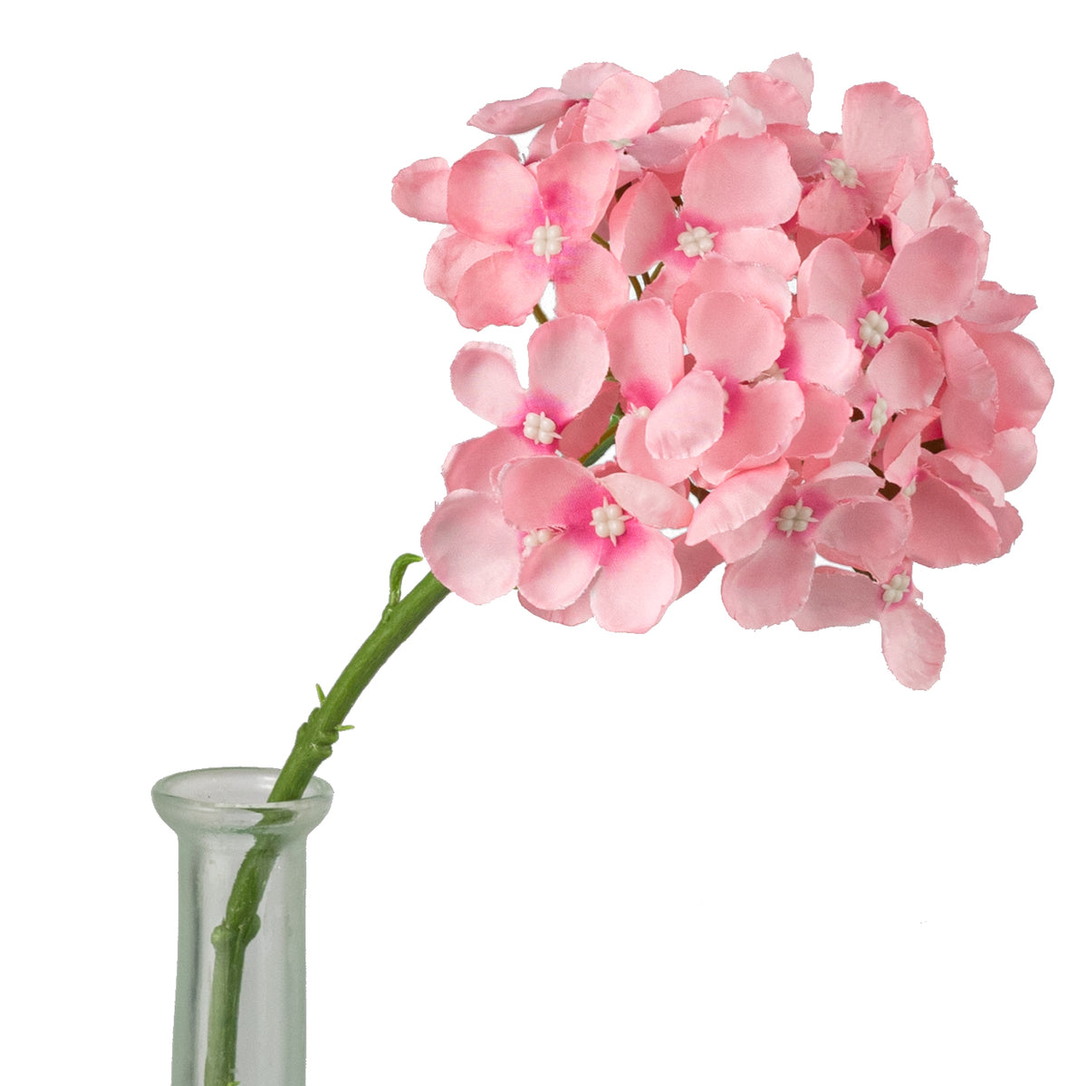 5" x 13" English Hydrangea Stem: Pink