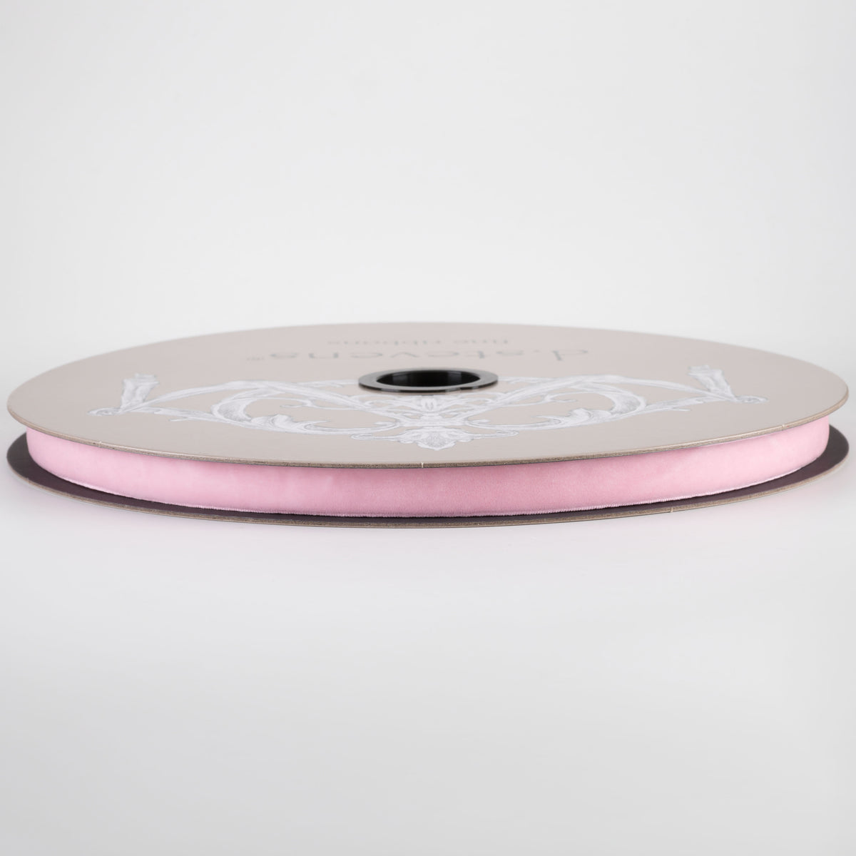 [D Stevens] 5/8" Voss Velvet Unwired Ribbon: Cotton Candy Pink (50 Yards)