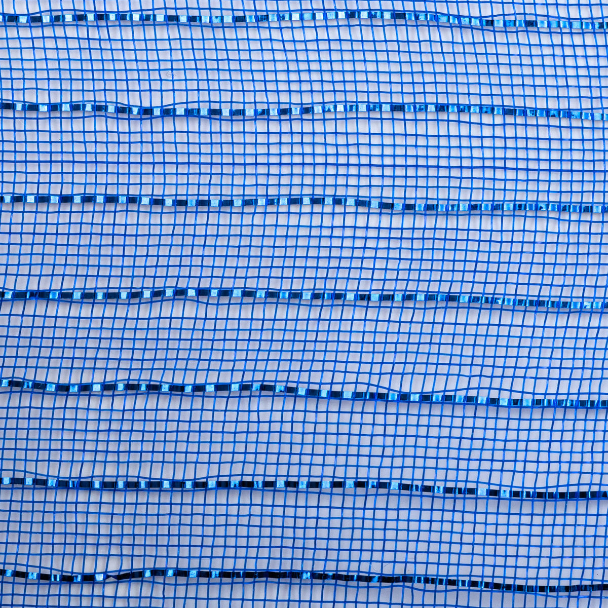 10" Metallic Fine Weave Deco Mesh: Royal Blue