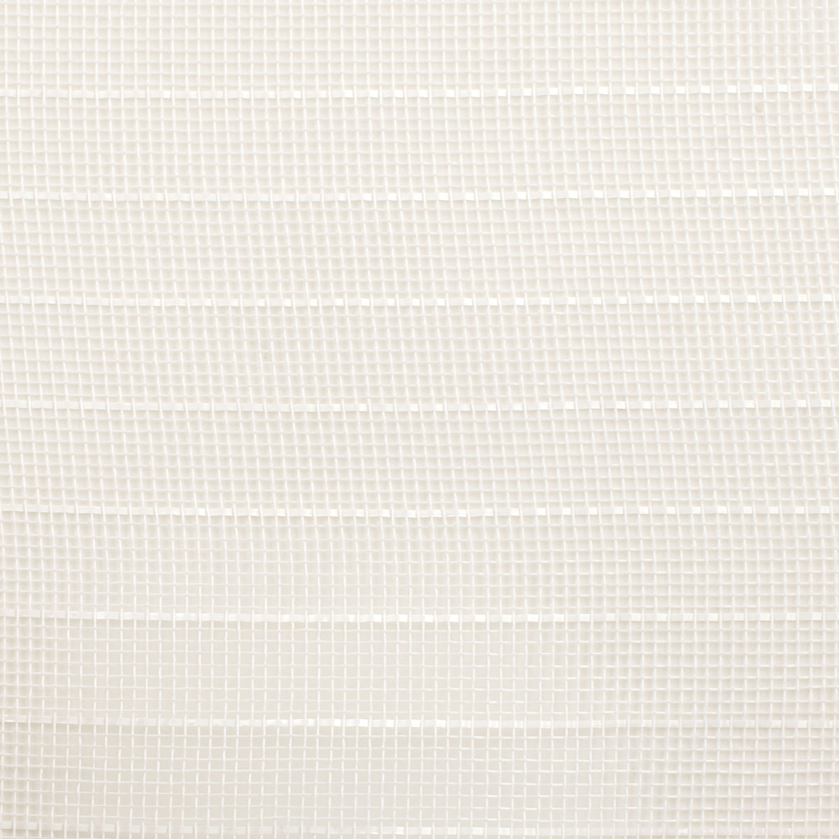 10" Stripe Fine Weave Mesh: White with White