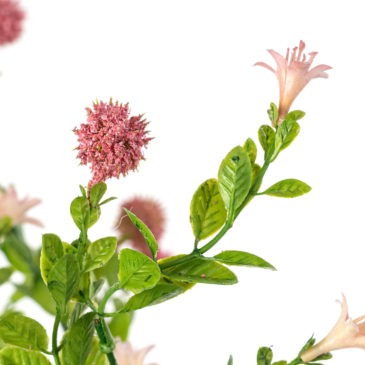 19" Thistle Bush: Pink & Mauve (9 Stem)