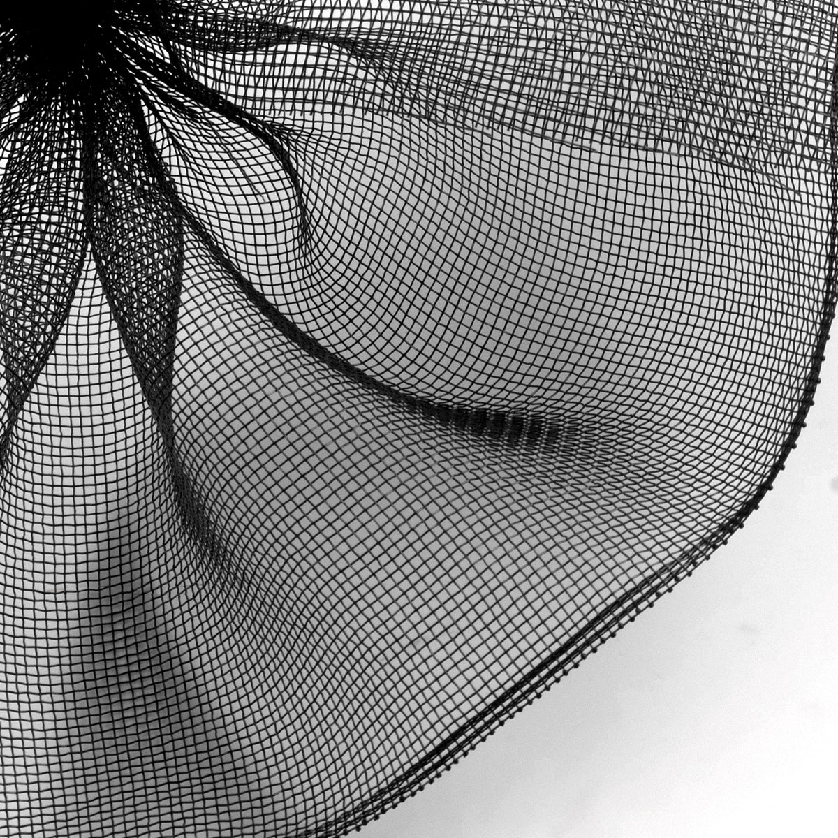 10.5" Square Pre-Cut Fine Weave Deco Mesh Sheets: Black (40)
