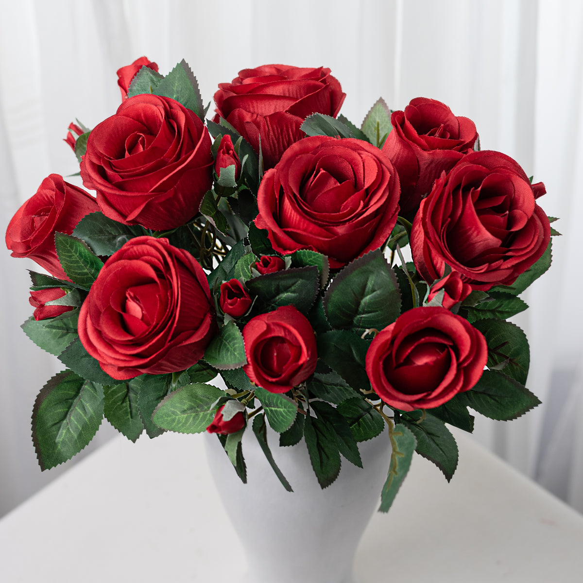 18" Harper Rose Bush: Red (10 Stem)