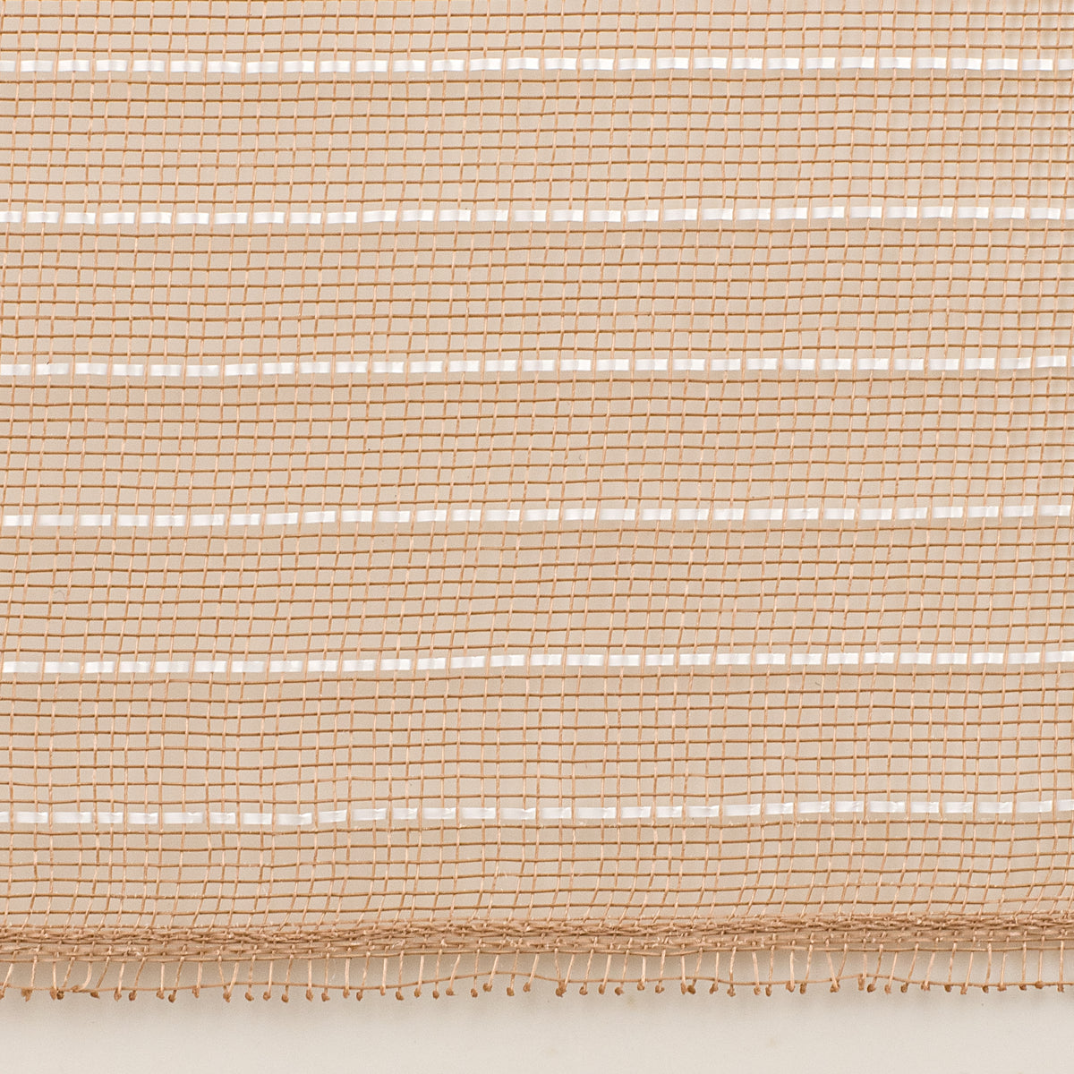 10.5" Square Pre-Cut Fine Weave Deco Mesh Sheets: Natural & White (40)