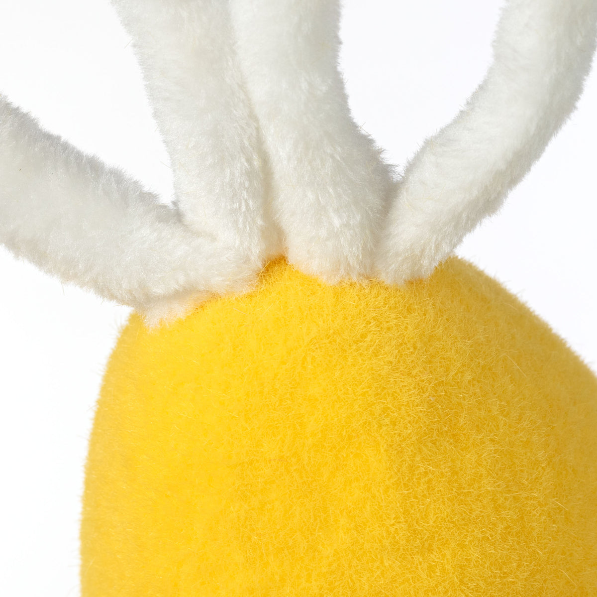 12" Flocked Easter Bunny Egg: Lemon Yellow