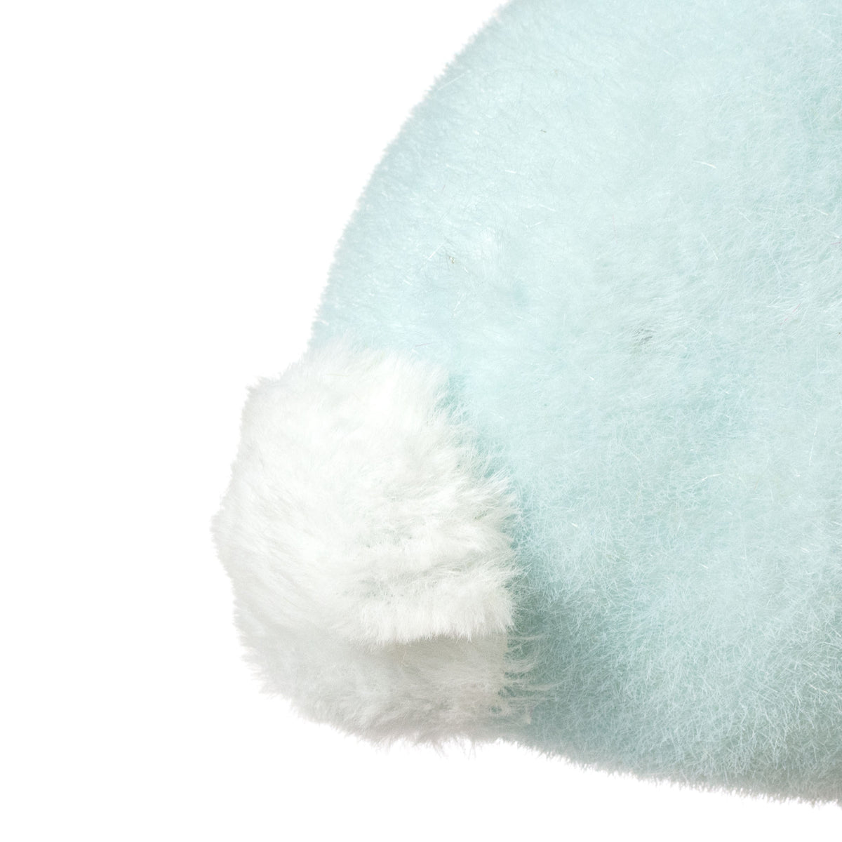 11" Flocked Easter Rabbit: Soft Blue
