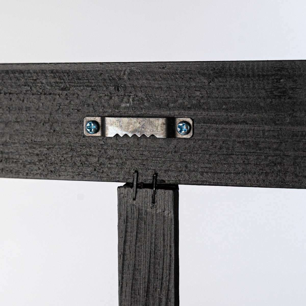 20" x 12" Decorative Wood Window: Matte Black