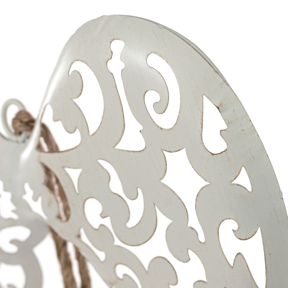 15.5" X 13" Angel Wing Decor: Ivory