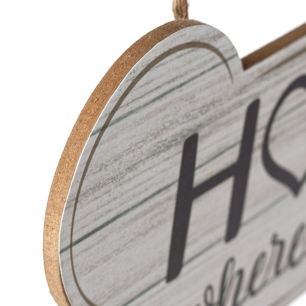 12.5" Wooden Sign: Home is Where Dog Bone