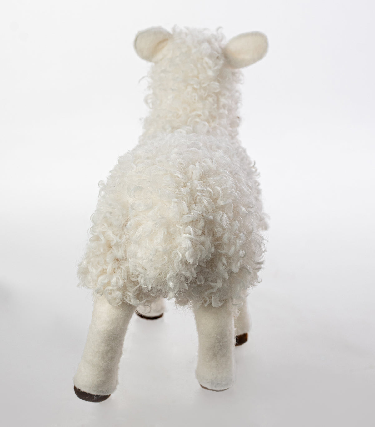 12" Faux Fleece Lamb Decoration