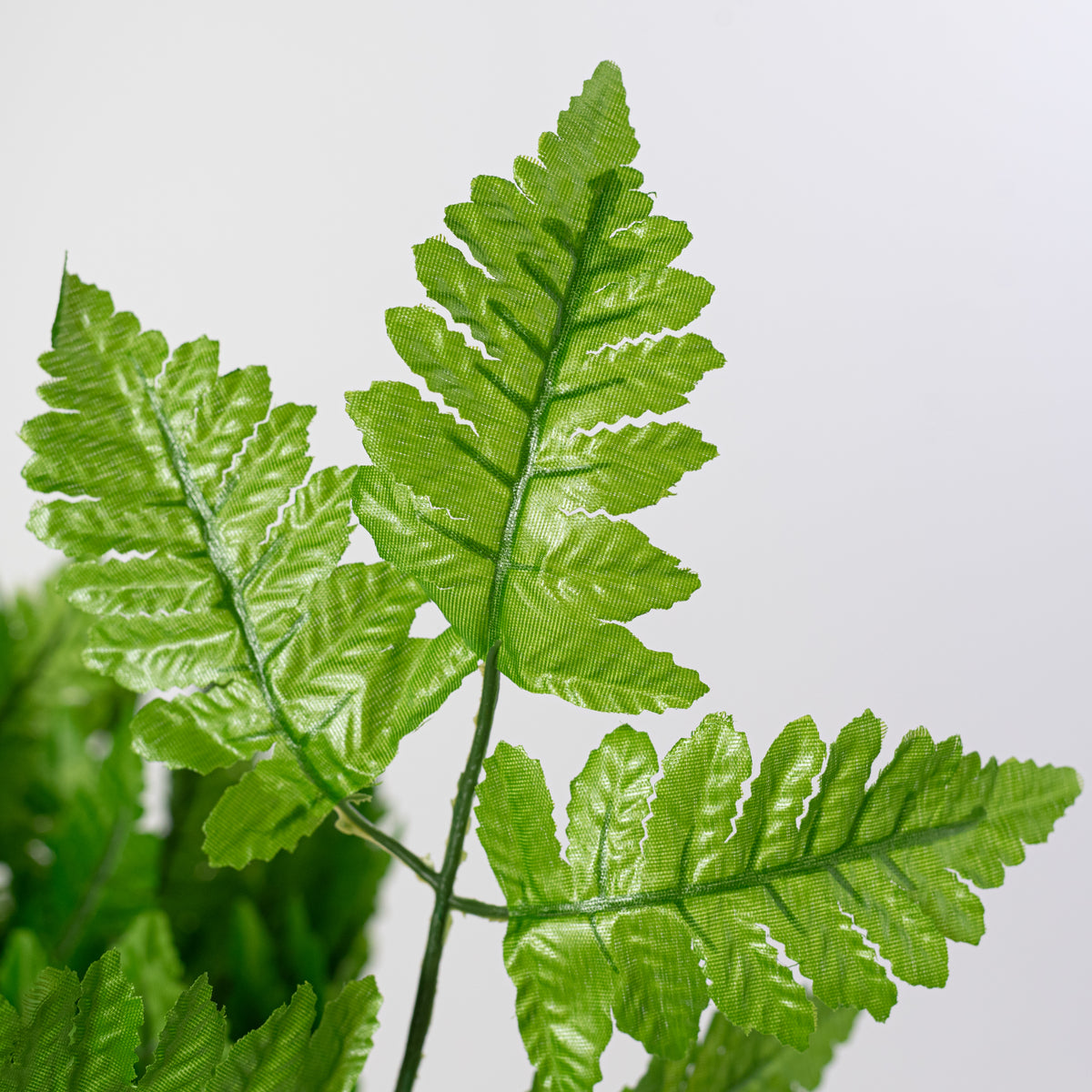 17" Pull Apart Silk Leather Leaf Bush: Green (12 Stems)
