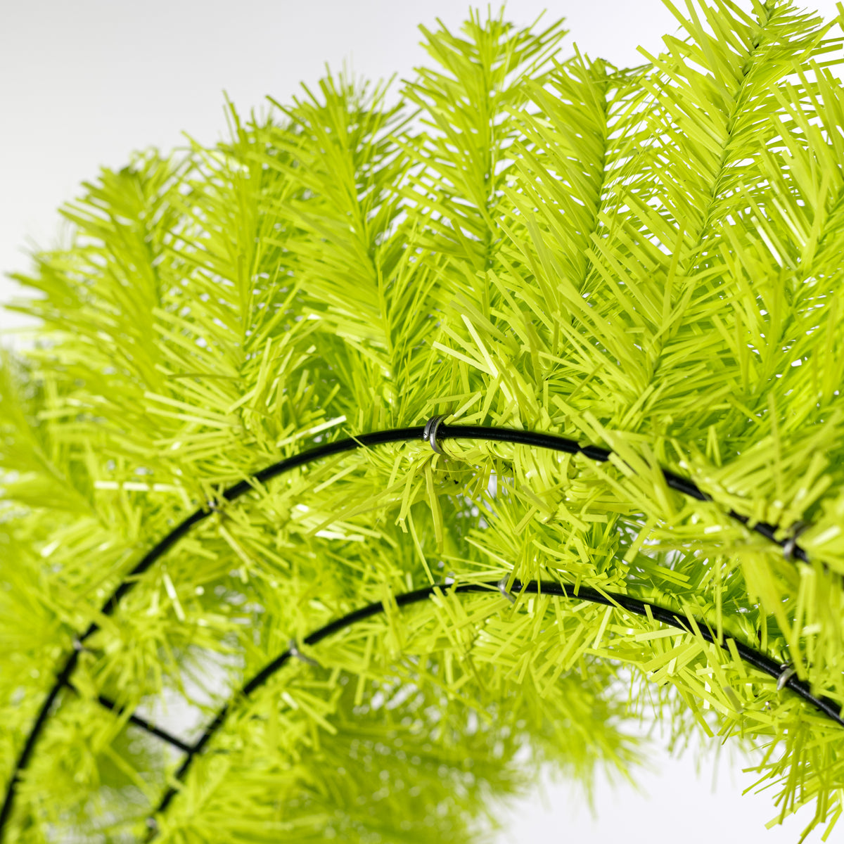 24" Pine PVC Wreath: Lime Green (180 Tips)