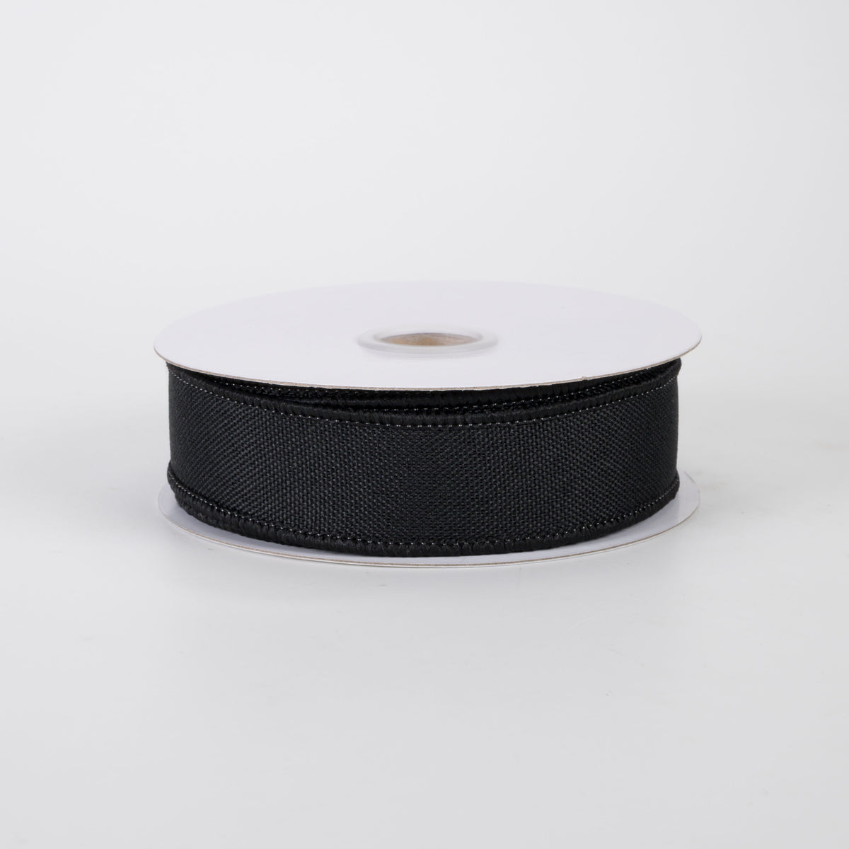 7/8" Royal Canvas Ribbon: Black (10 Yards)