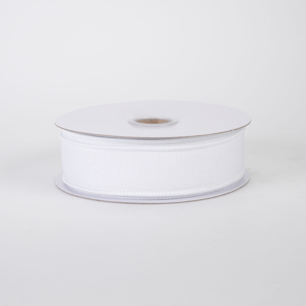 7/8" Royal Canvas Ribbon: White (10 Yards)