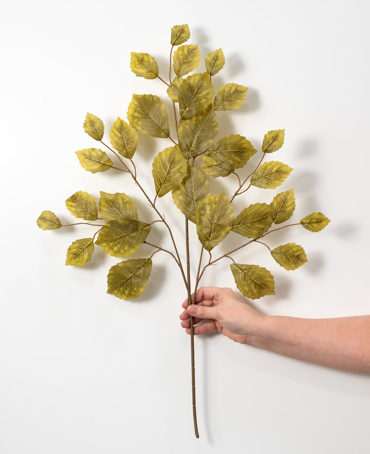 28" Rose Leaf Sprays: Olive Green (12)