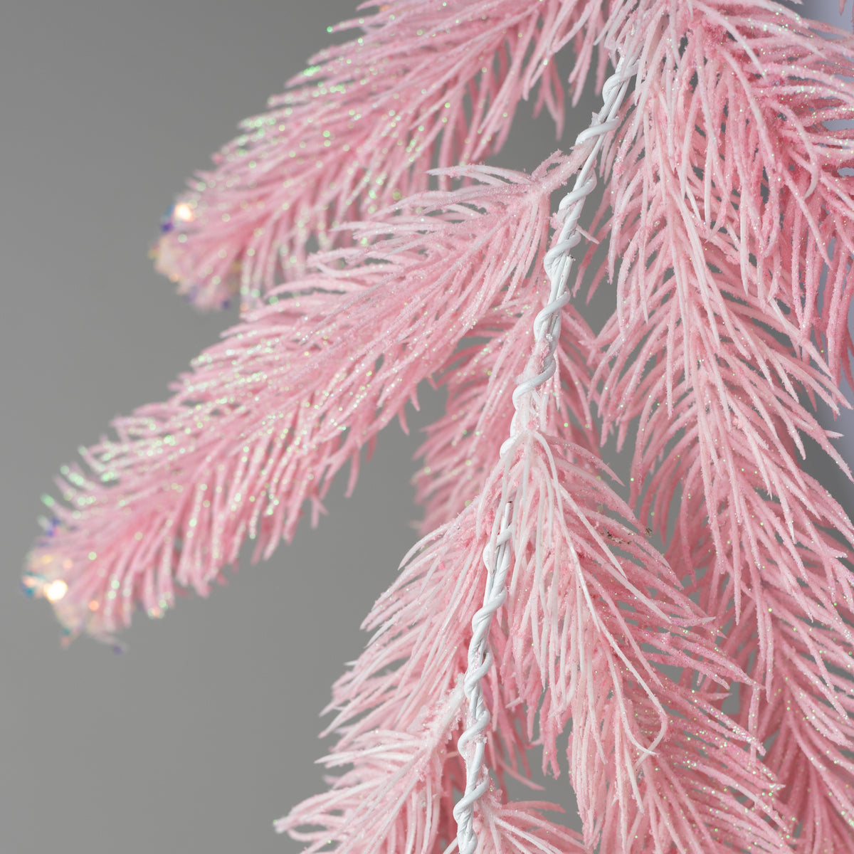 6' Iridescent Spark Garland: Candy Pink (64 Tips)