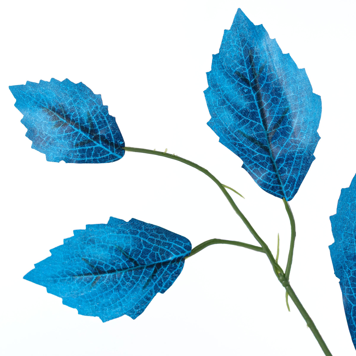 28" Rose Leaf Sprays: Blue (12)