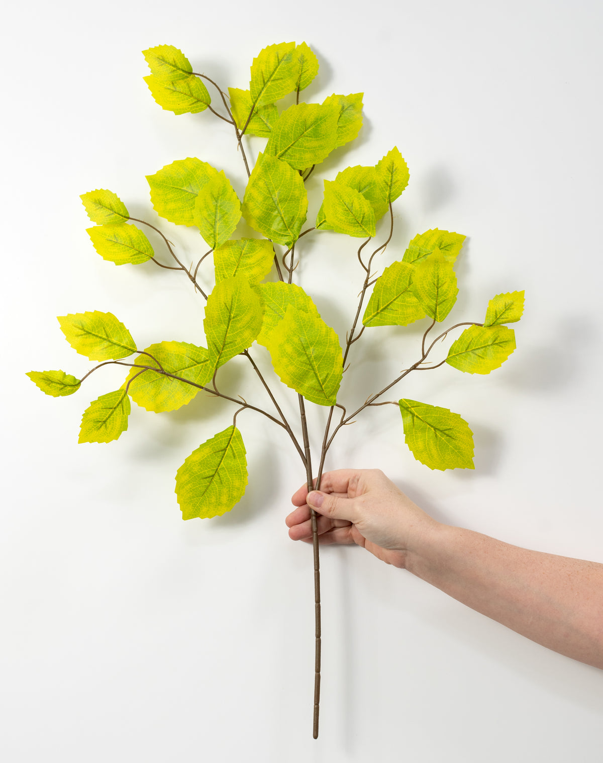28" Rose Leaf Sprays: Yellow Green (12)