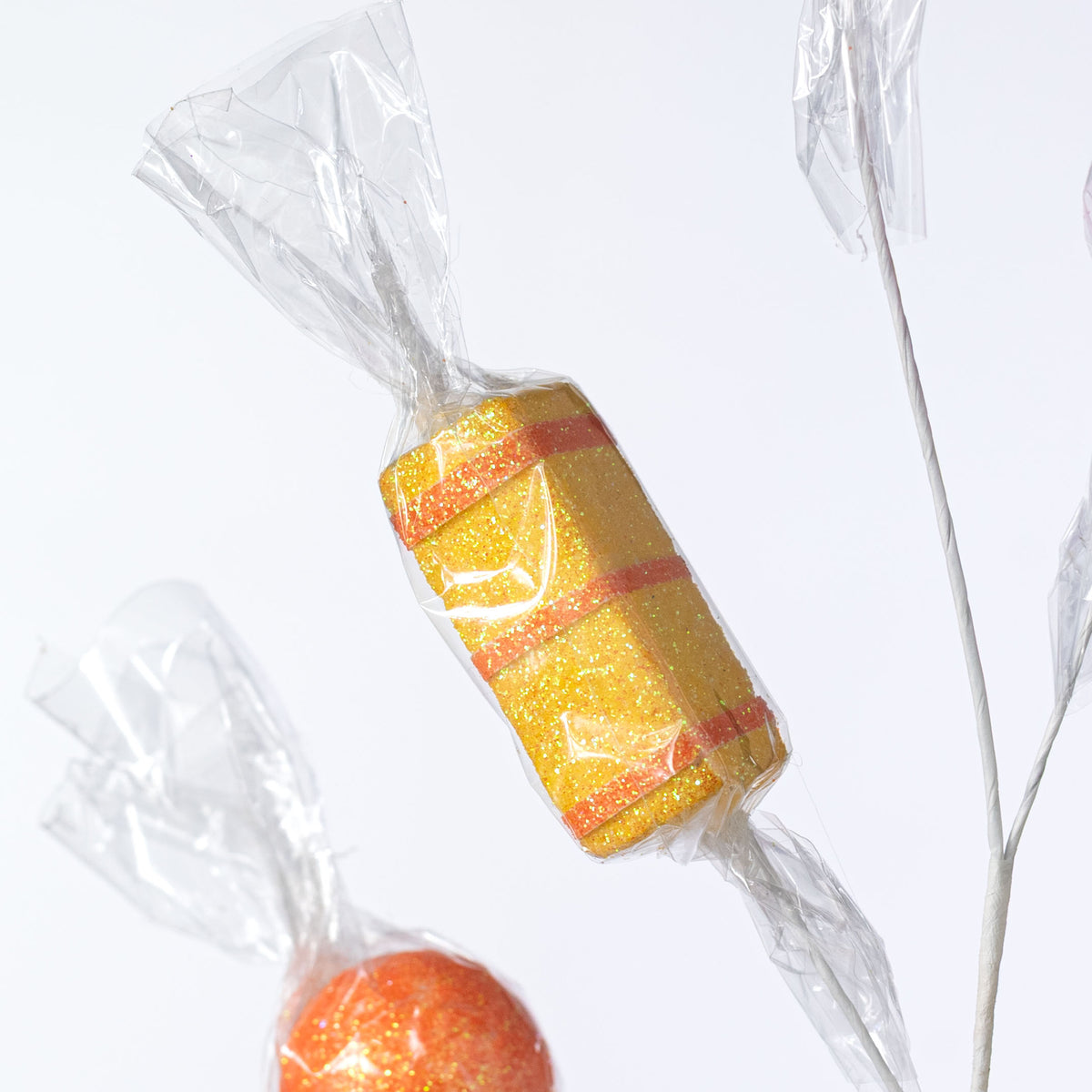 29" Wrapped Candy Spray: Pink, Yellow & Orange