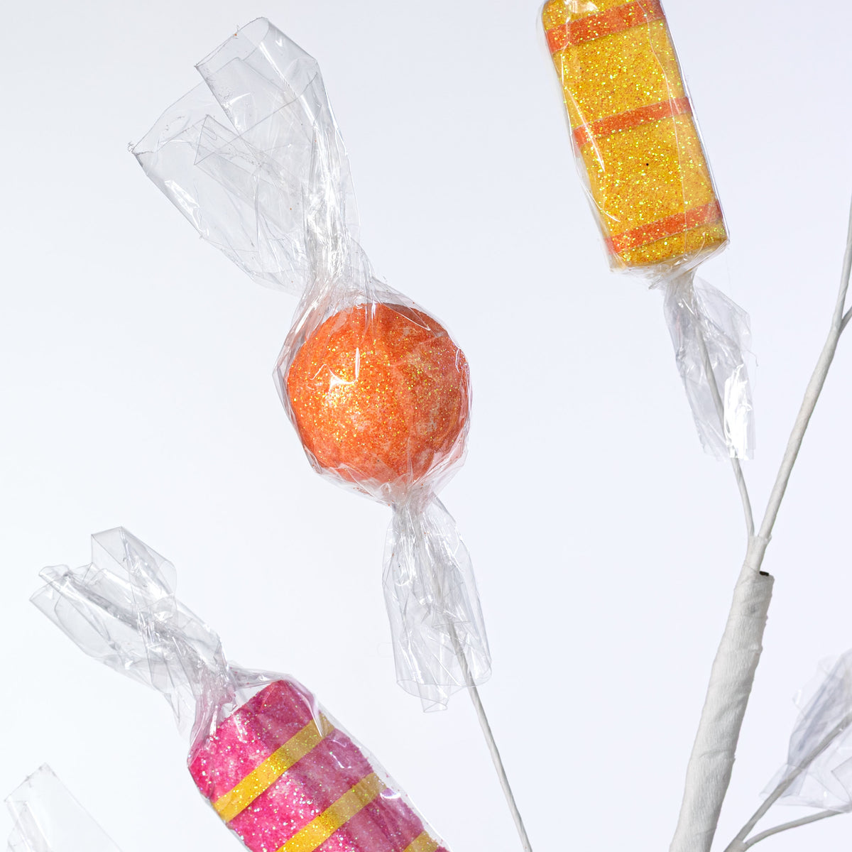29" Wrapped Candy Spray: Pink, Yellow & Orange