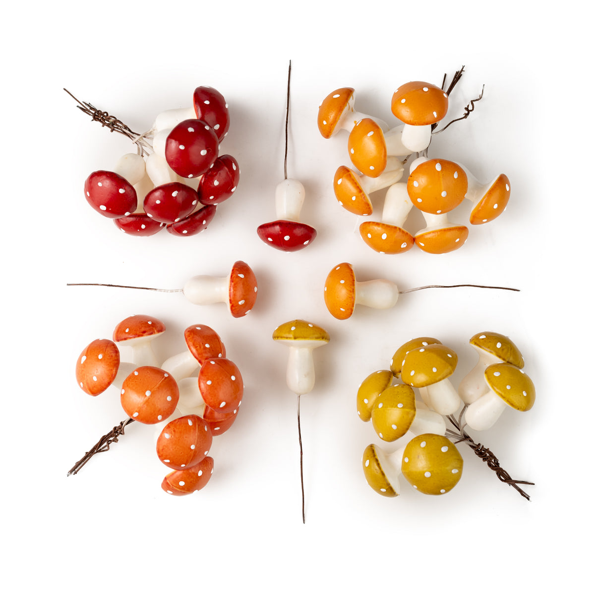 1.75" Assorted Mushroom Picks (Box of 36)