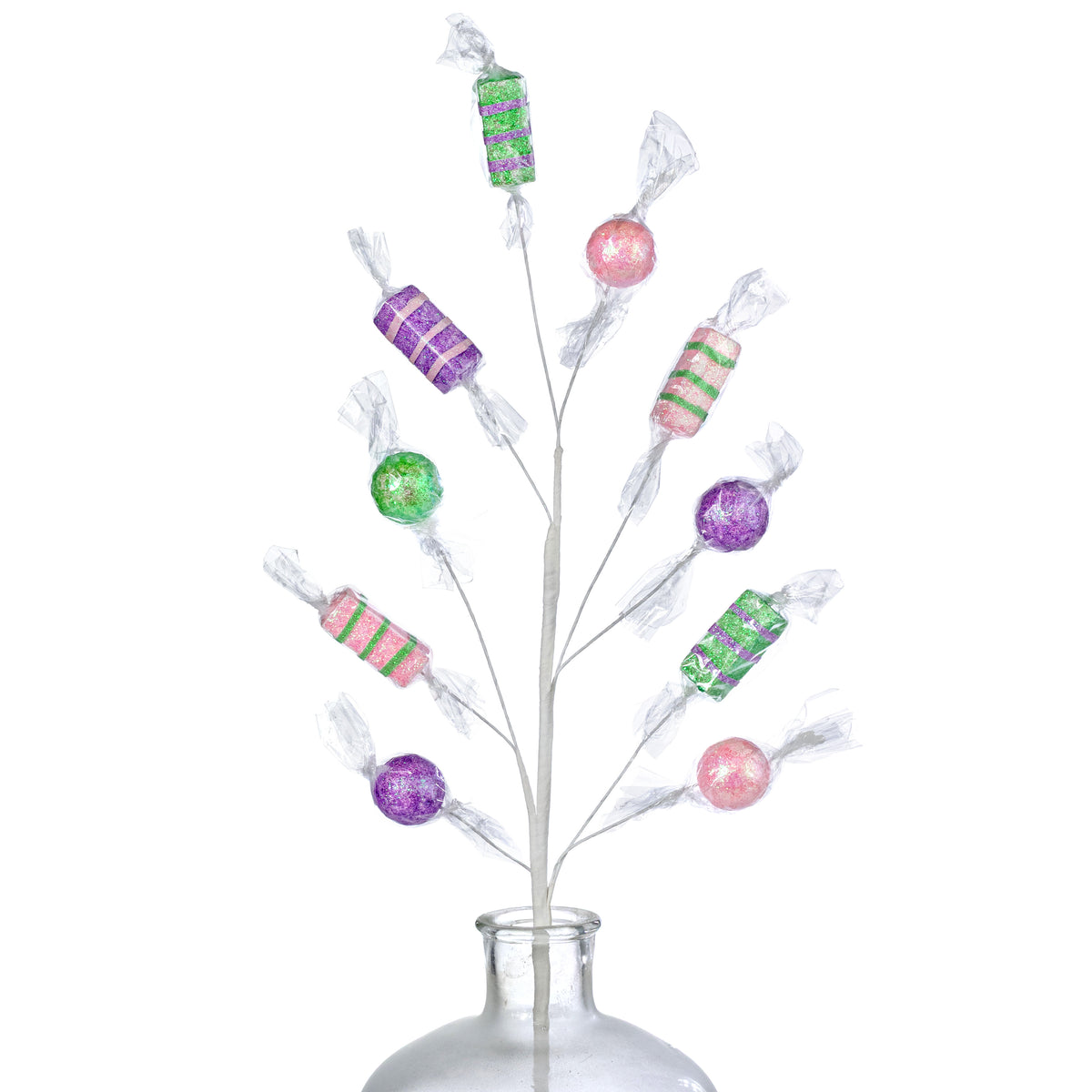 29" Wrapped Candy Spray: Pink, Lavender & Mint