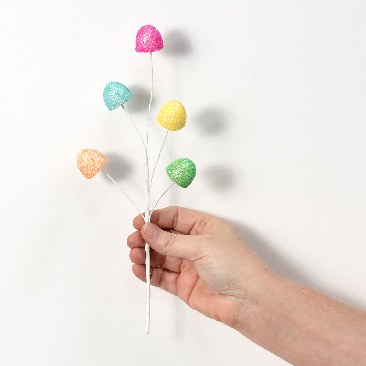 11" Glittered Foam Gumdrops Pick: Candy Multicolor
