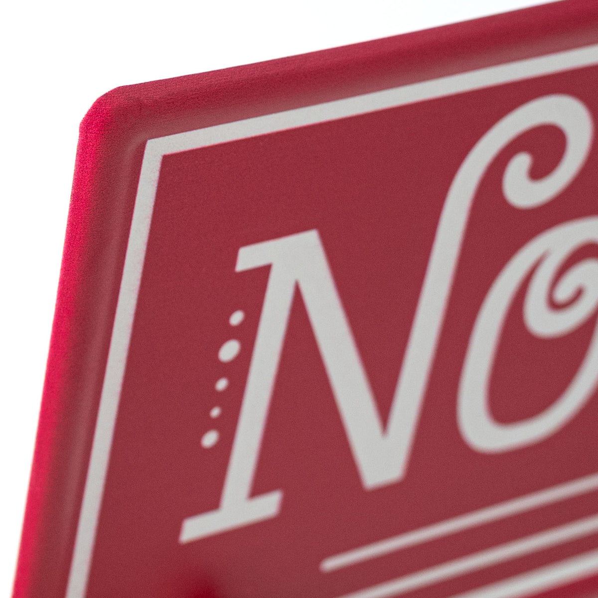 15" Embossed Metal Sign: North Pole Street Sign