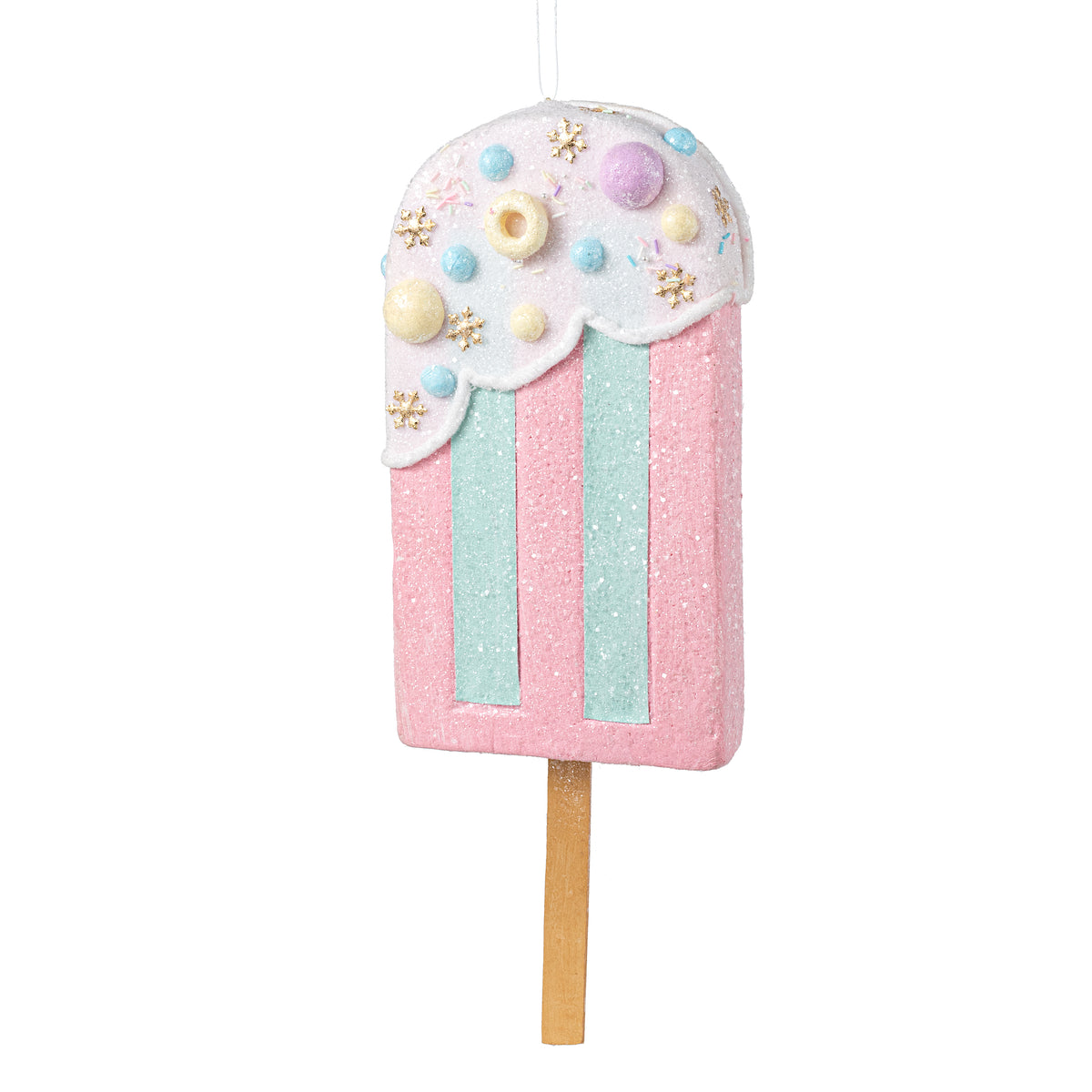 20" Oversized Dipped Popsicle: Mint Blue & Pink