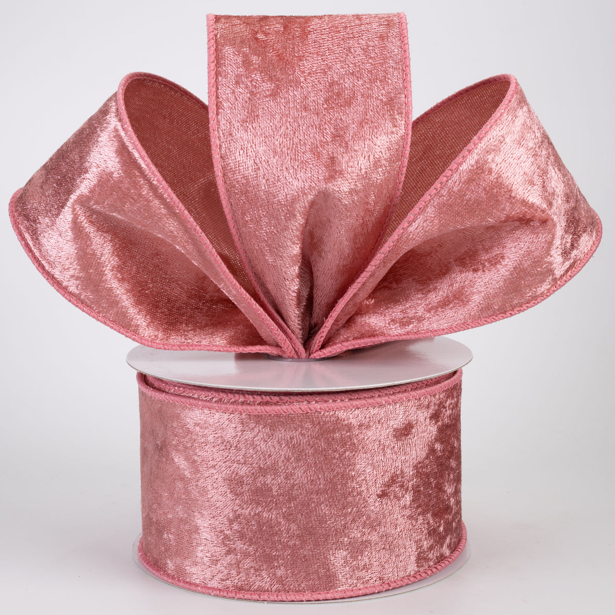 2.5" Lush Velvet Ribbon: Rose Pink (10 Yards)