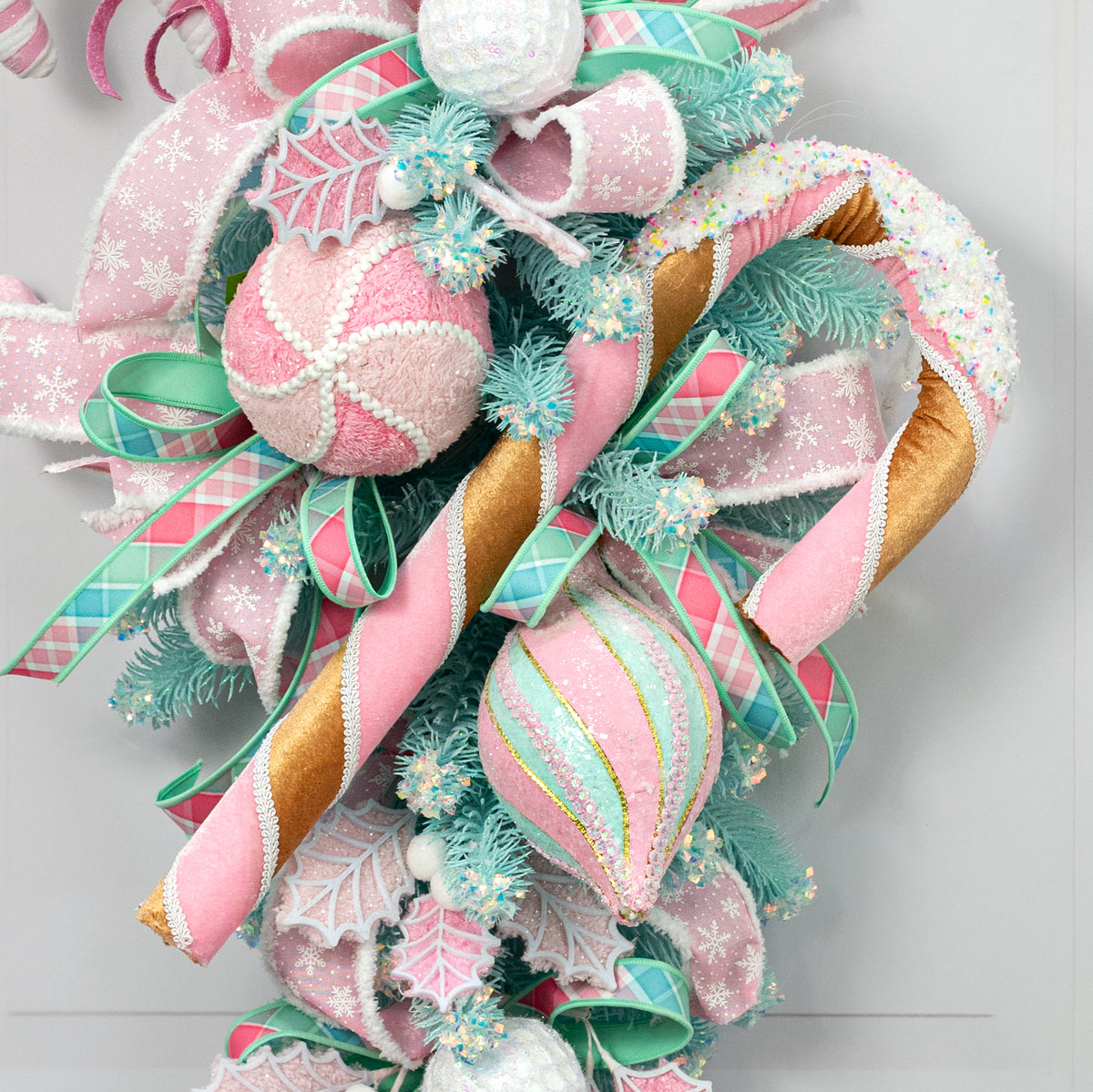 19" Oversized Dipped Gingerbread Candy Cane