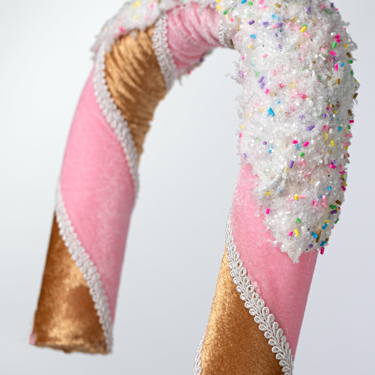 19" Oversized Dipped Gingerbread Candy Cane