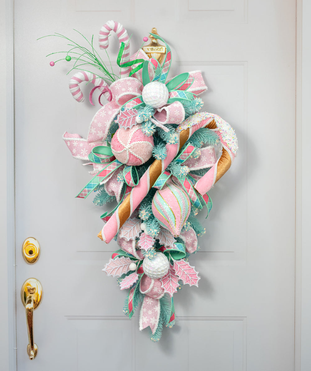 19" Oversized Dipped Gingerbread Candy Cane