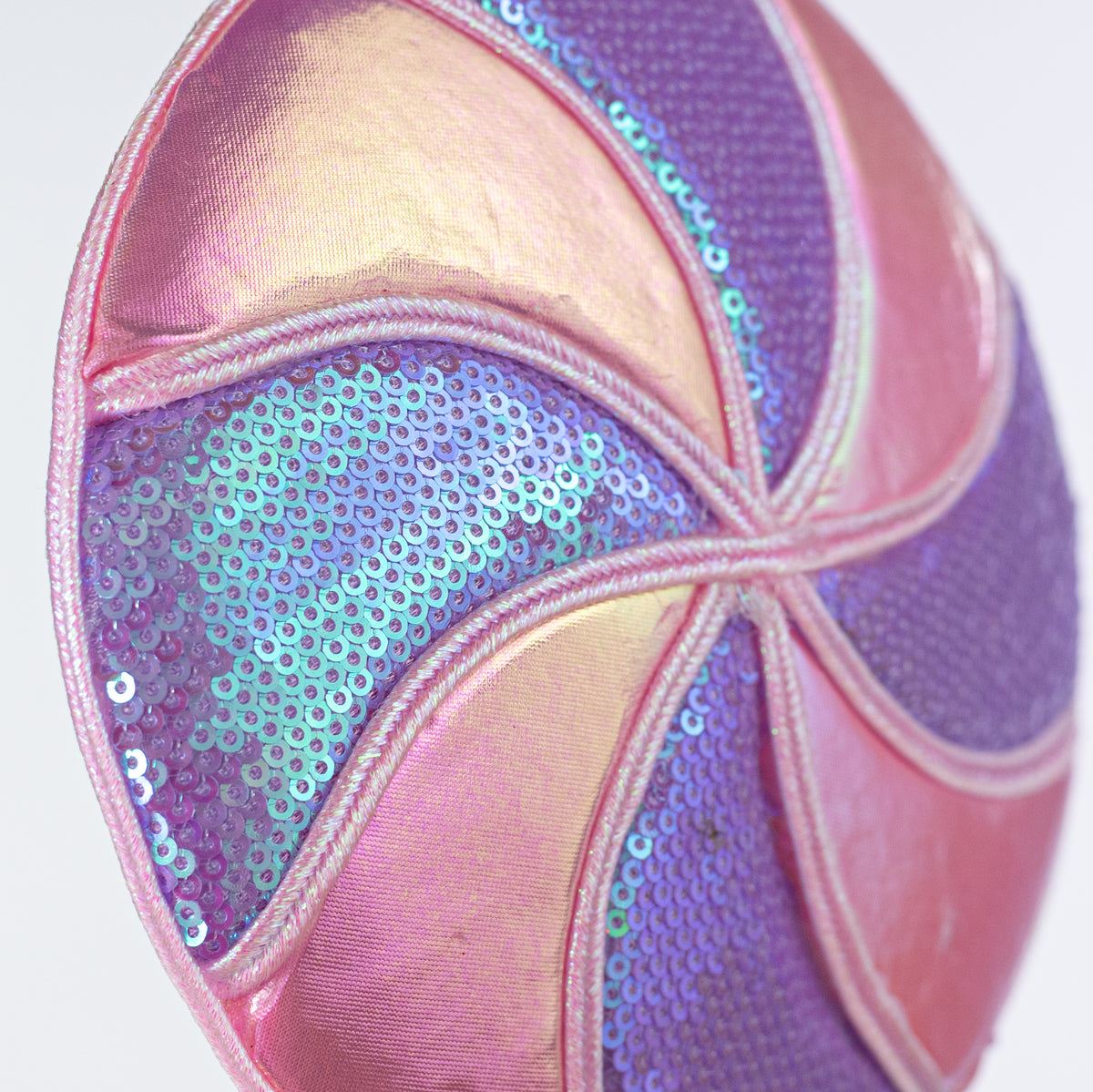 6.5" x 22" Sequins & Gloss Iridescent Lollipop Spray: Pink & Lavender