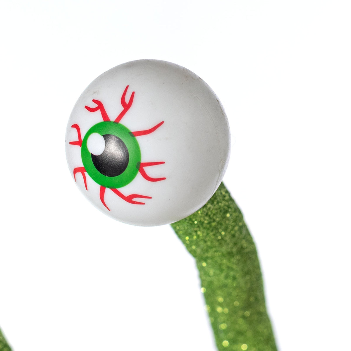 27" Monster Eyeballs Glitter Tube Spray: Lime