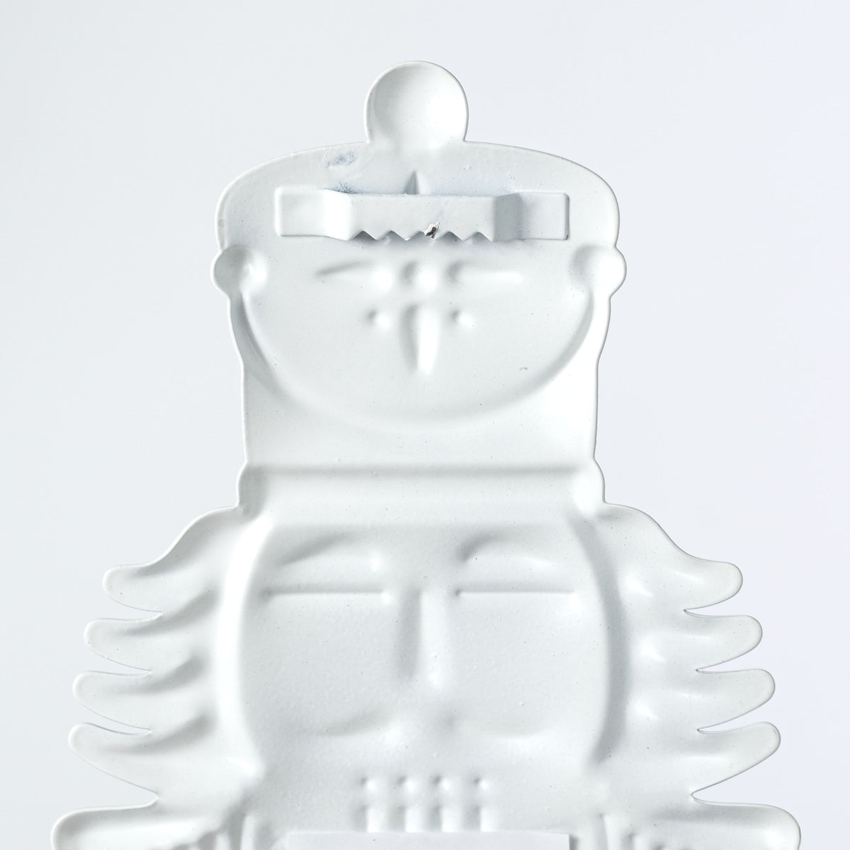 12" Metal Embossed Hanger: Brown Traditional Nutcracker