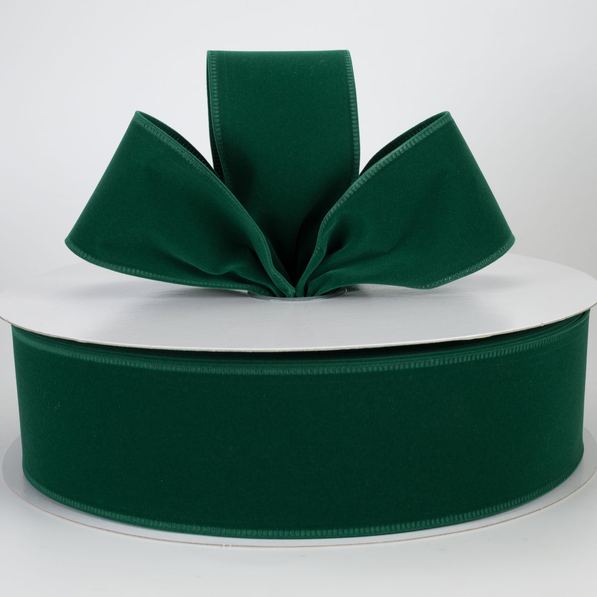 2.5" Value Velvet Ribbon: Emerald Green (50 Yards)