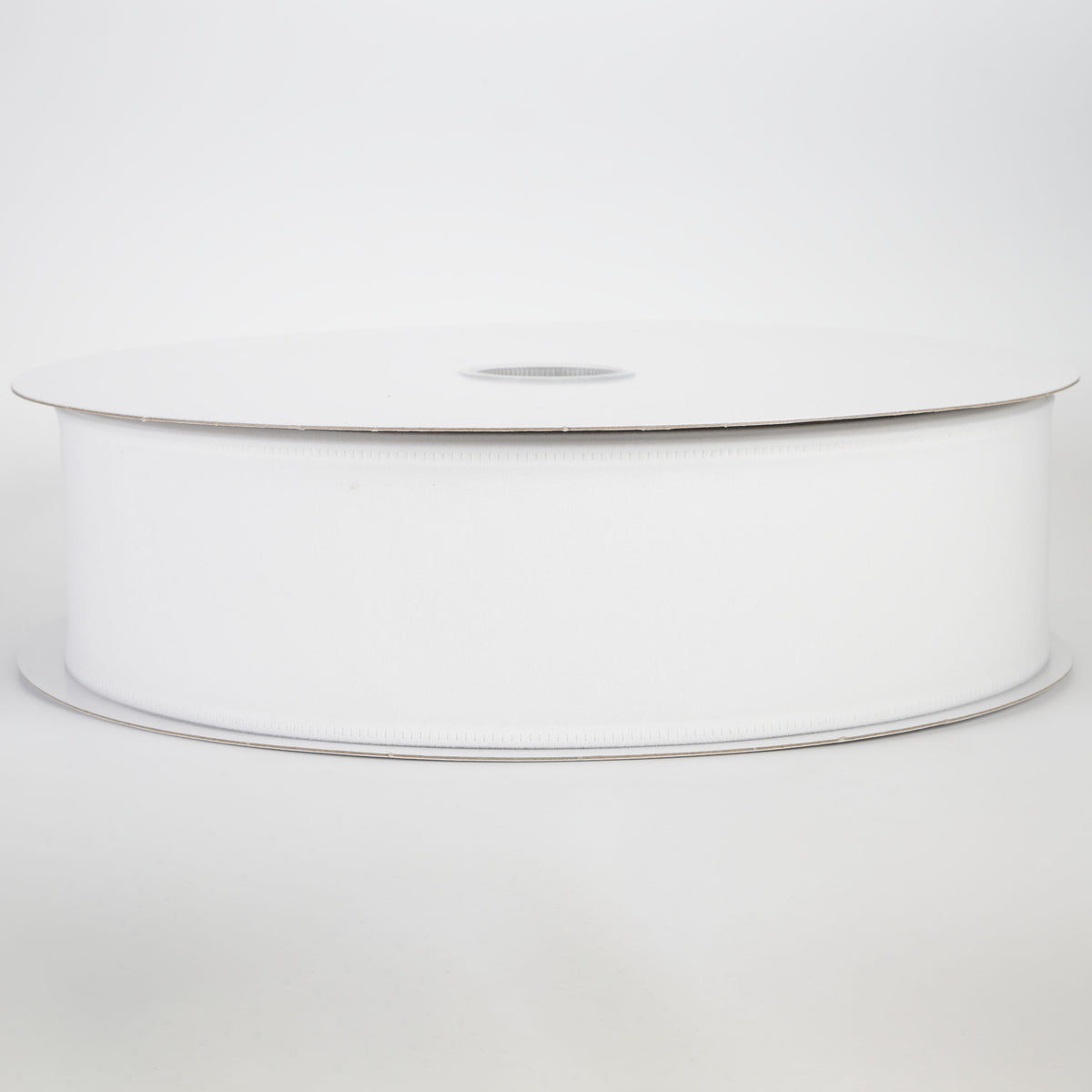 2.5" Value Velvet Ribbon: White (50 Yards)