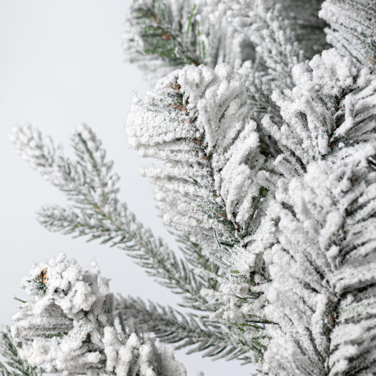 30" Snowy Pine Spray: Flocked Evergreen