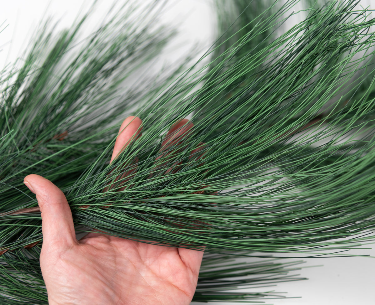 4.5' Jumbo Needle Pine Garland: Evergreen