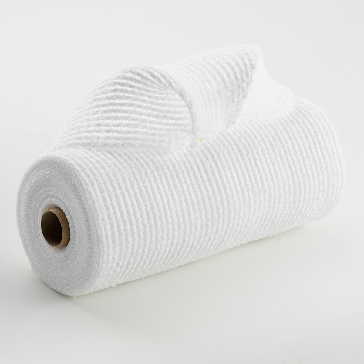 10" All Snow Fuzz Mesh: White (10 Yards)