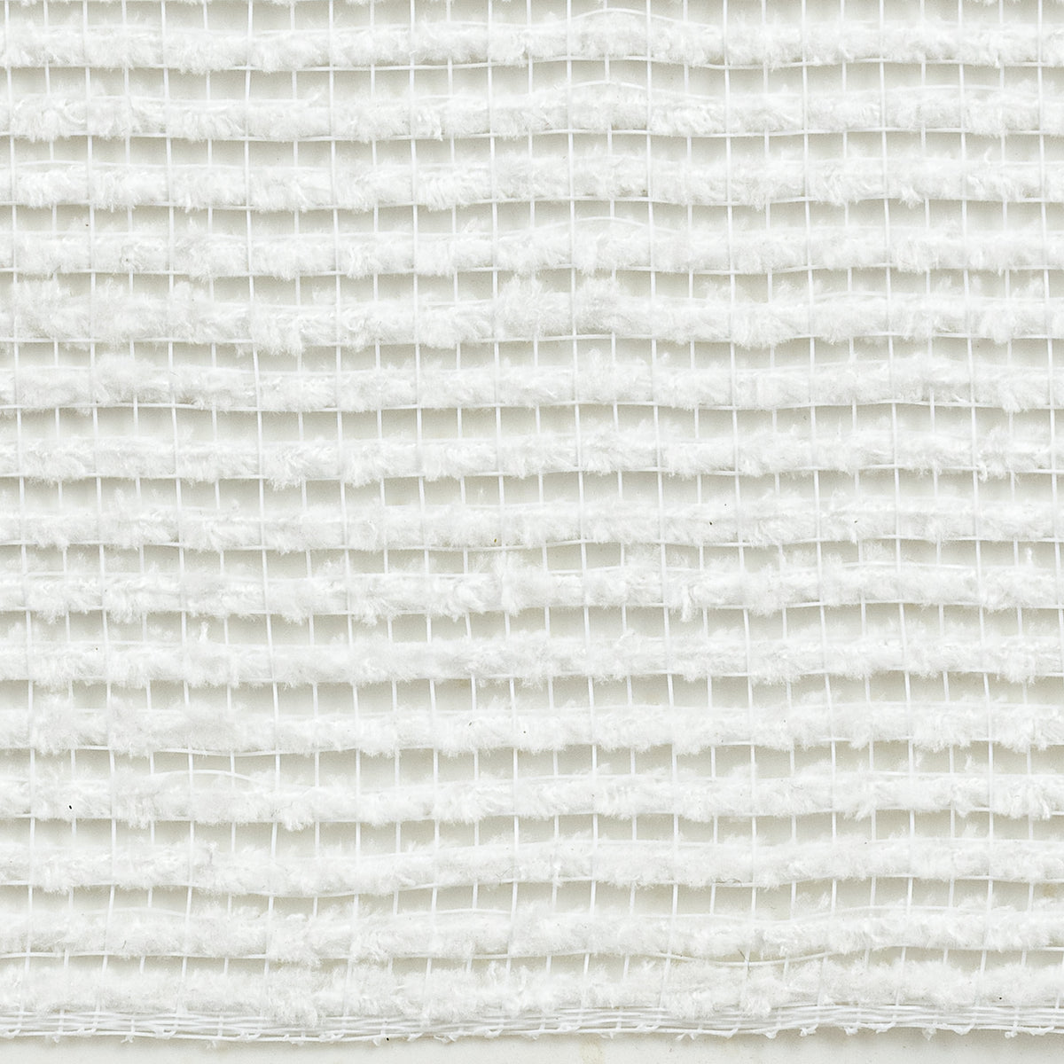 10" All Snow Fuzz Mesh: White (10 Yards)